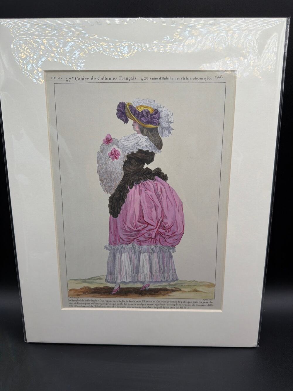 Frick Collection The Nymph Matted Museum Print François LJ Watteau Fashion Plate
